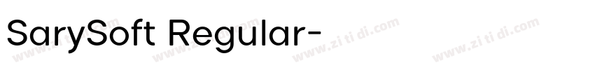 SarySoft Regular字体转换